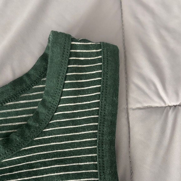 Cotton On Forest Green & White Striped Tank Dress - Picture 4 of 6